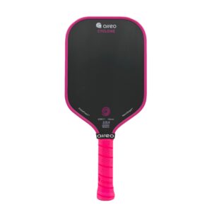 Hot Pink USAP PBCoR .43 certified AIREO Cyclone 16mm Pickleball Paddle – NanoGraph Grit Surface with PulseFoam™ Power Core for Pro-Level Performance